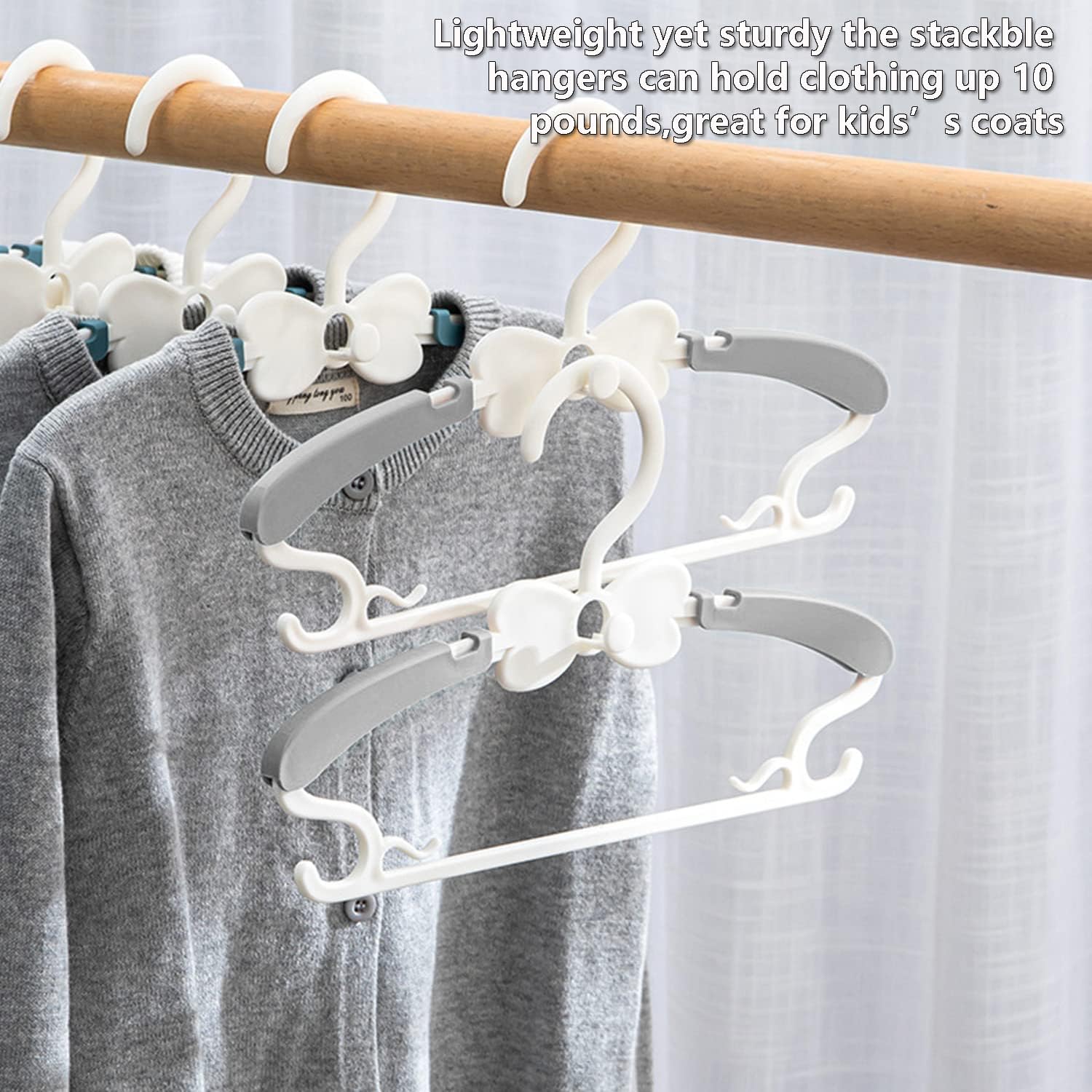 Baby Hangers, Baby Clothes Hangers, Adjustable Baby & Kids Hangers, Hangers -Pack of 20 Baby Hangers, Baby Clothes Hangers, Adjustable Baby & Kids Hangers, Hangers -Pack of 20